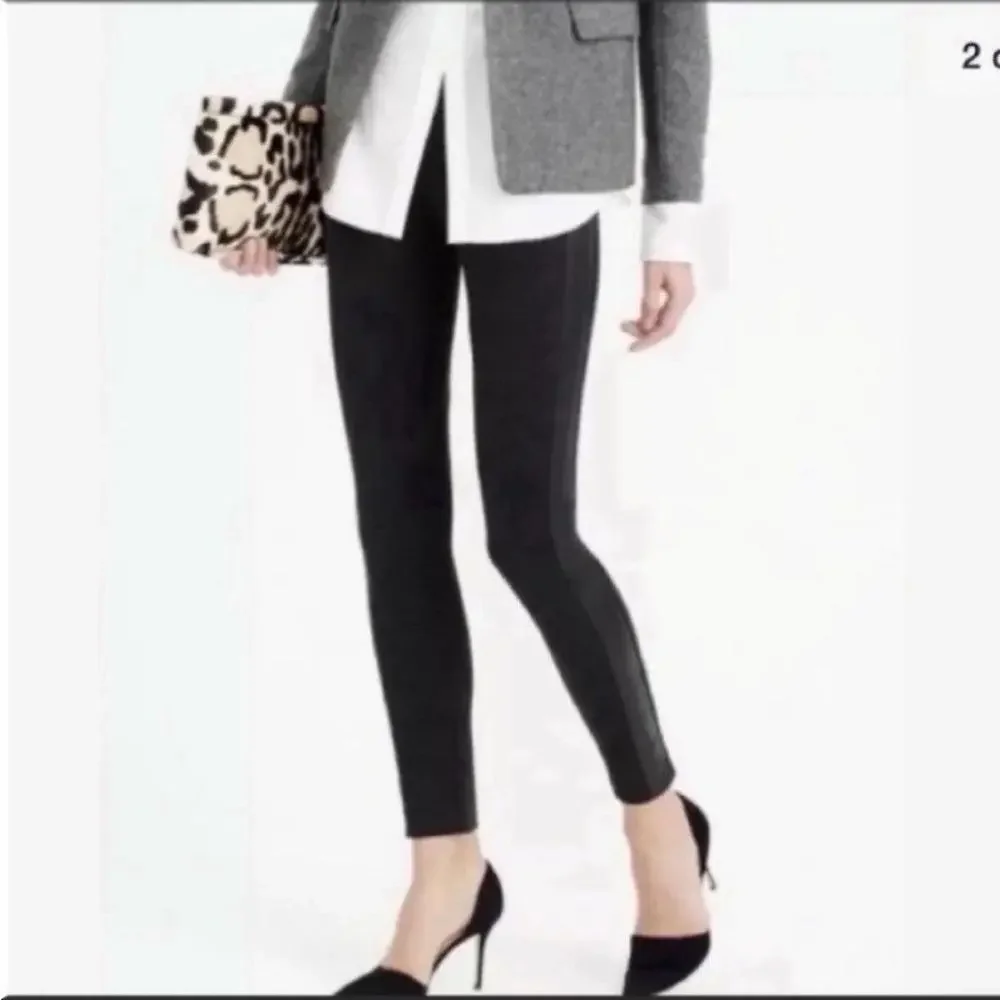 J. Crew Women's High‎ Rise Skinny Stretch Ankle Pants Black Size 2